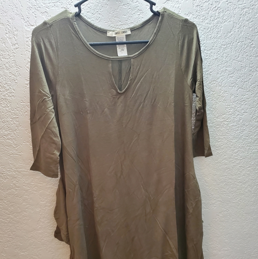 Pockets!! Short dress long tunic